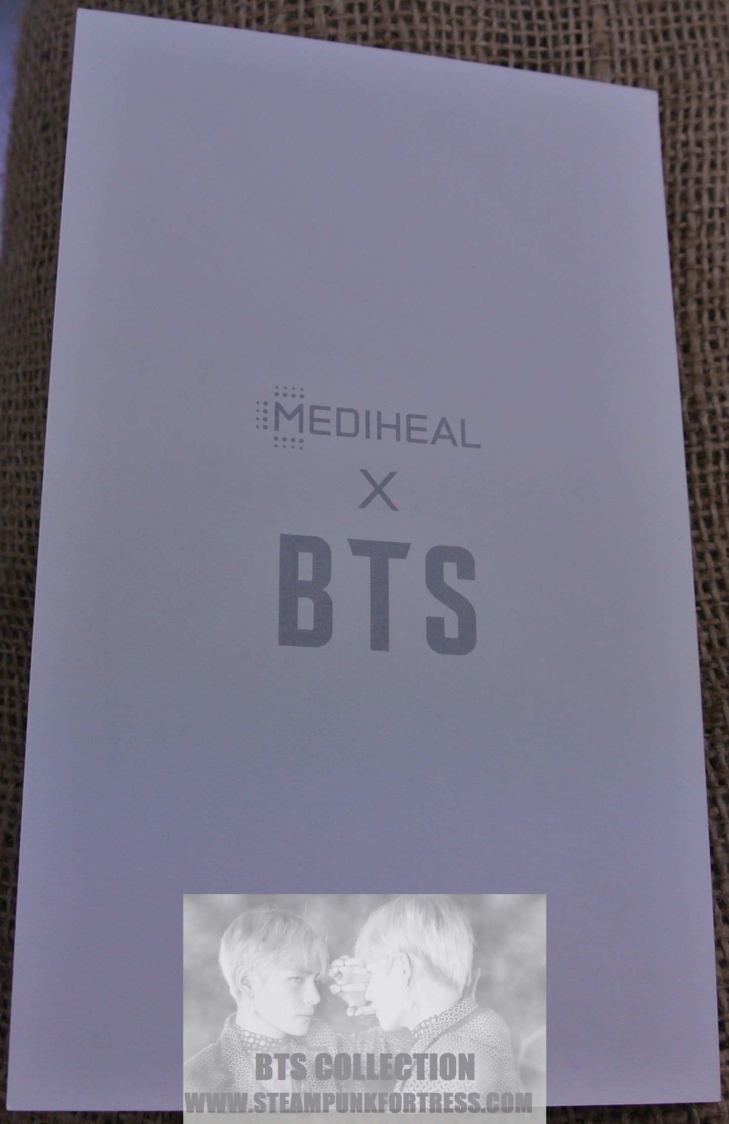 BTS POSTCARD MEDIHEAL WHITE OUTFITS JUNGKOOK V JIMIN RM J-HOPE SUGA JIN OFFICIAL MERCHANDISE