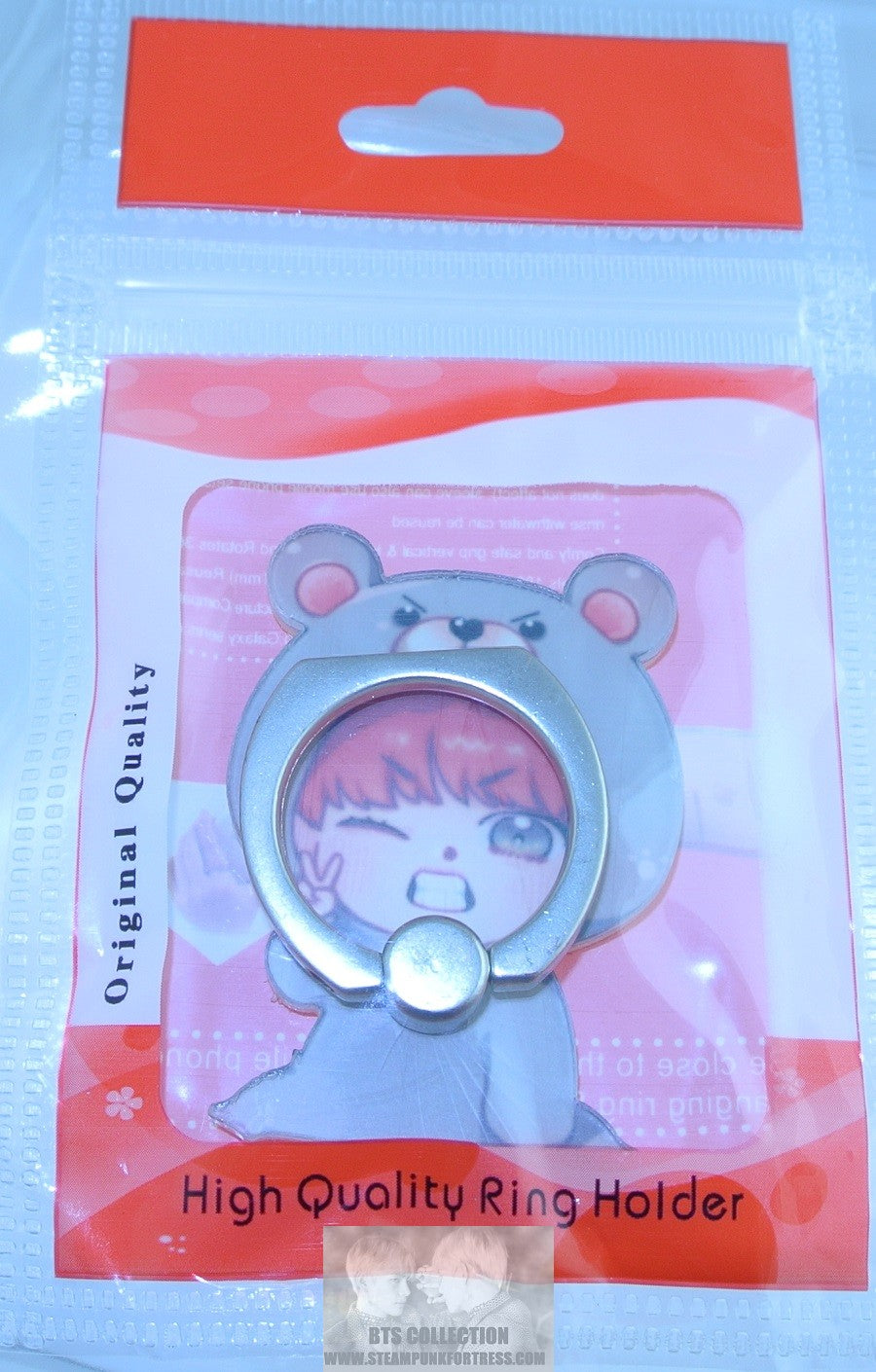 BTS PHONE TOK V KIM TAEHYUNG CHIBI BEAR SUIT VELICITAS FANSITE ONE OF A KIND NEW