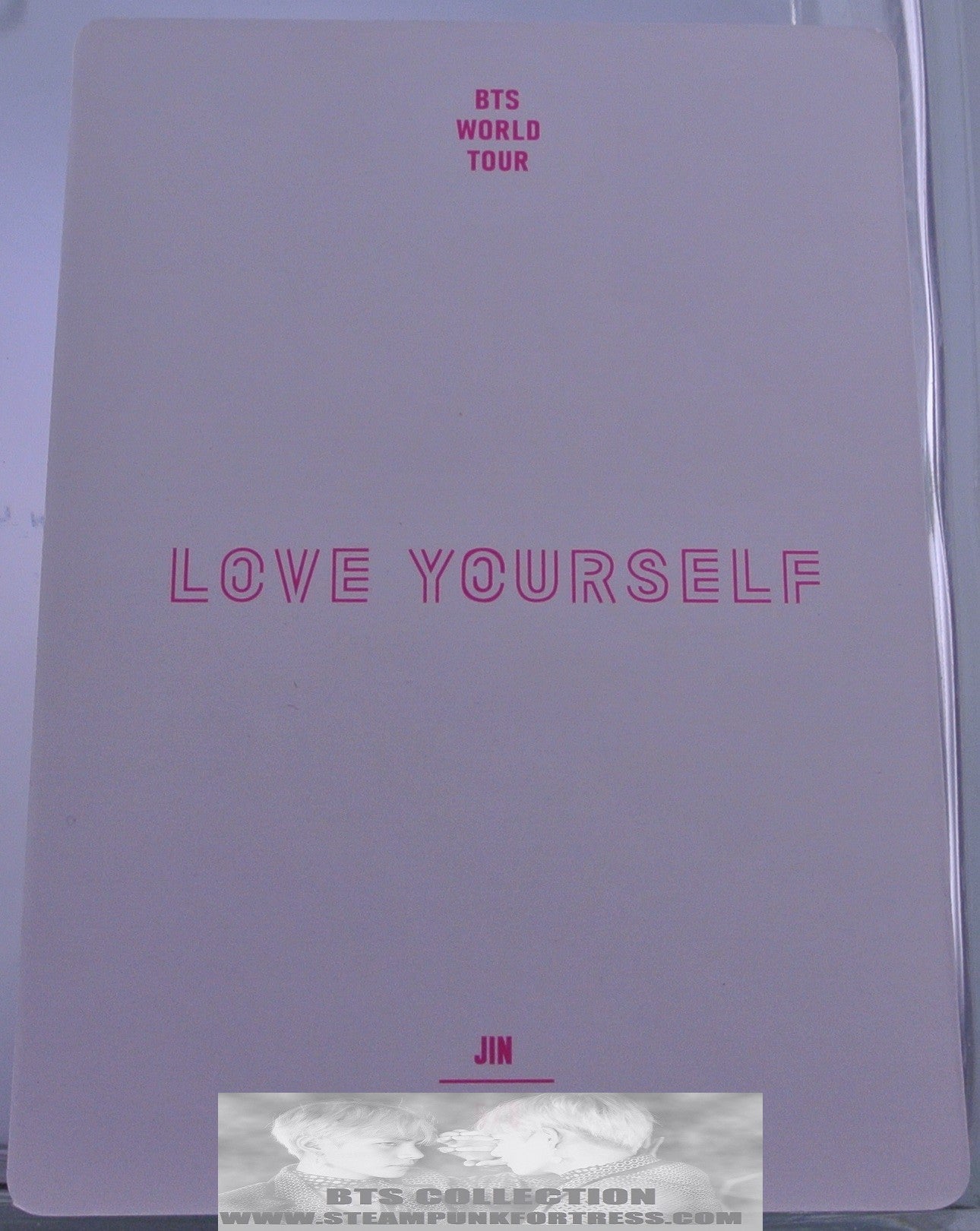 BTS JIN KIM SEOKJIN LOVE YOURSELF WORLD TOUR PHOTOCARD PHOTO CARD #5 OFFICIAL MERCHANDISE