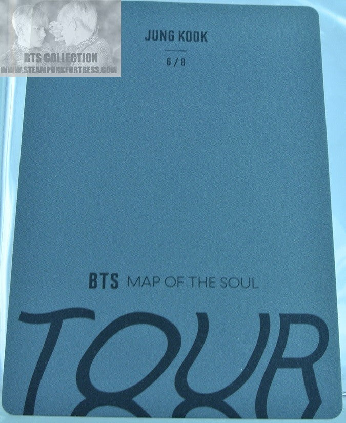 BTS JEON JUNGKOOK MAP OF THE SOUL WORLD TOUR PHOTOCARD PHOTO CARD #6 OFFICIAL MERCHANDISE