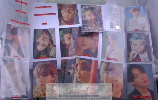 BTS HYBE INSIGHT MUSEUM PHOTOCARD SET 14 TOTAL JIN SUGA J-HOPE RM JIMIN V JUNGKOOK LIMITED EDITION NEW OFFICIAL MERCHANDISE