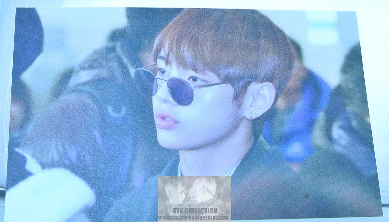 BTS PHOTOCARD V KIM TAEHYUNG SUNGLASSES AIRPORT FASHION 010DO FANSITE PHOTO CARD TAE-HYUNG