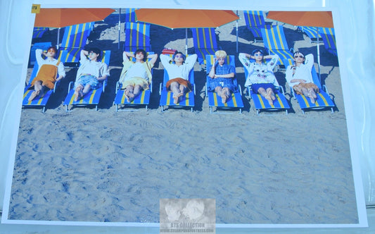 BTS PHOTO GROUP BUTTER BEACH UMBRELLAS 3.5" X 5" JUNGKOOK V JIMIN RM J-HOPE SUGA JIN