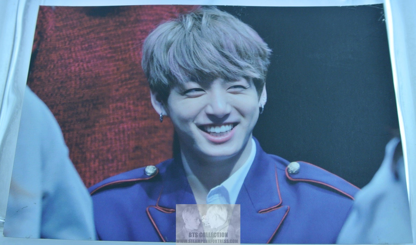 BTS PHOTO JEON JUNGKOOK FANSIGN DOPE MILITARY JACKET LAUGHING 4" X 6" FANSITE