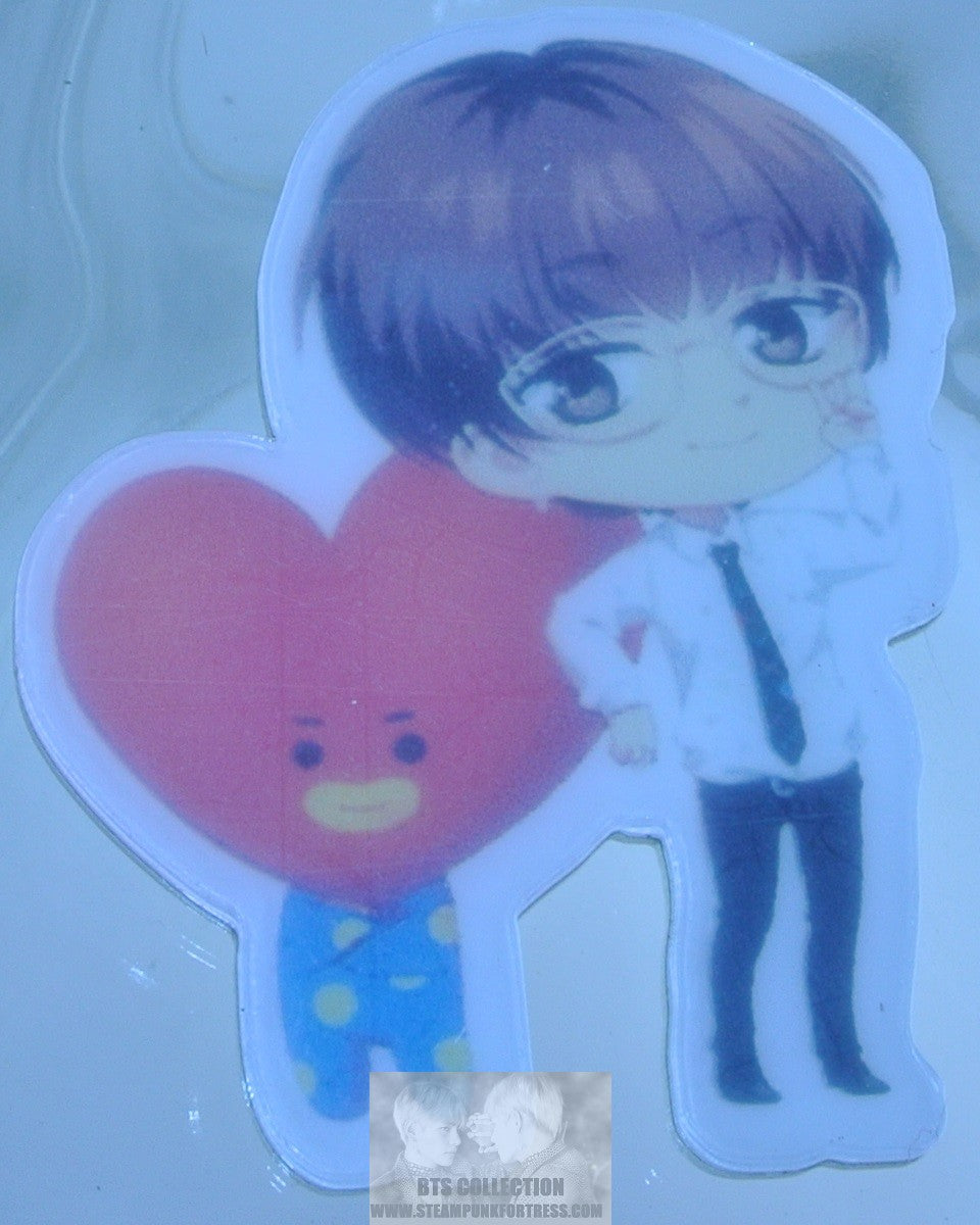 BTS ACRYLIC PIN V KIM TAEHYUNG BT21 TATA BADGE BUTTON