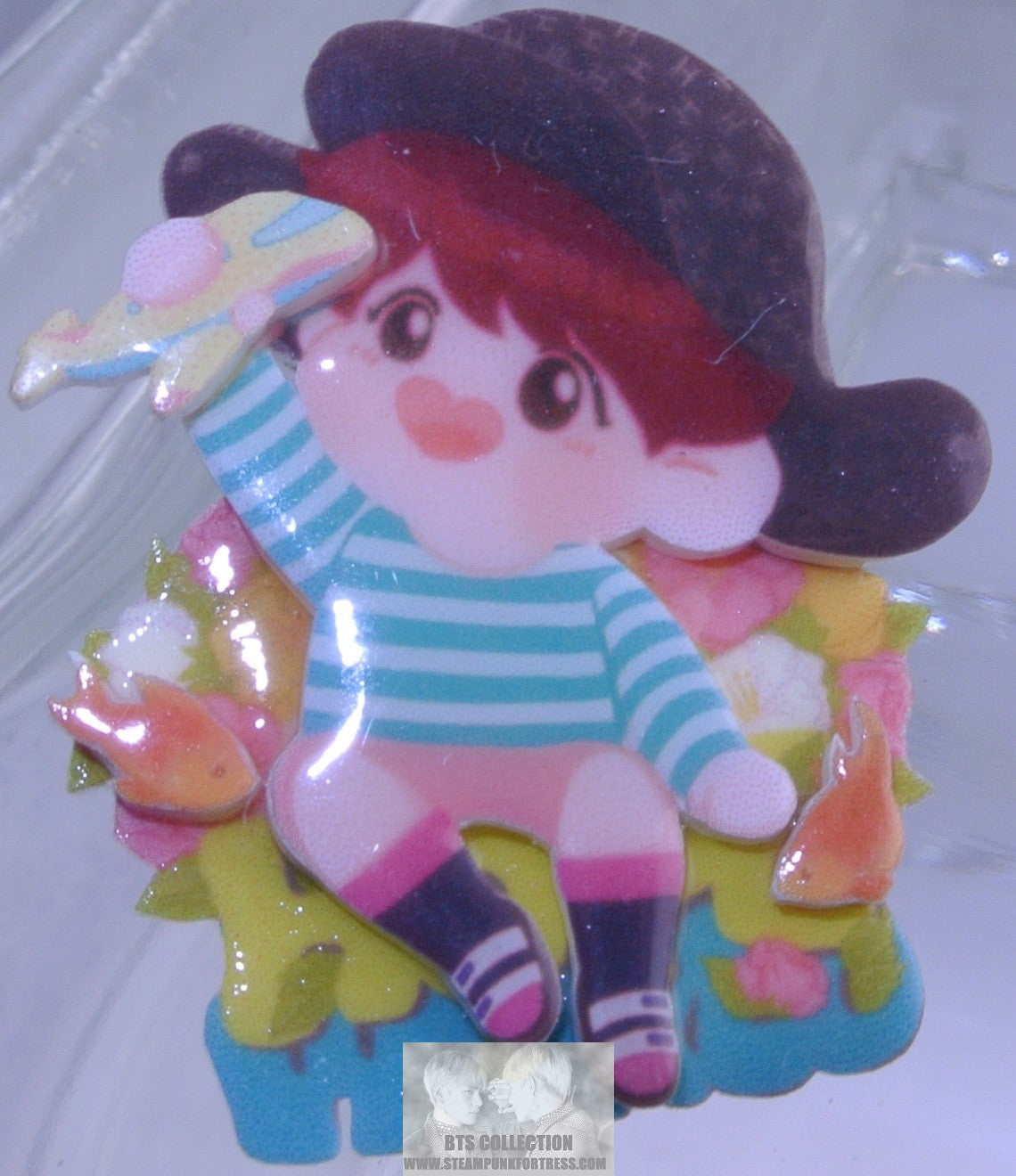 BTS ACRYLIC PIN BADGE BUTTON J-HOPE JUNG HOSEOK AIRPLANE