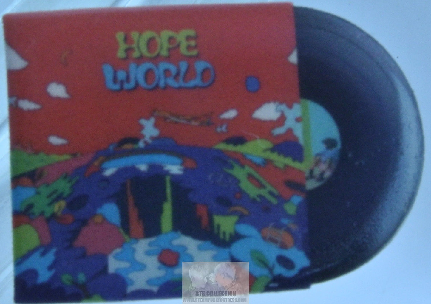 BTS ACRYLIC PIN JUNG HOSEOK J-HOPE HOPE WORLD VINYL RECORD BADGE BUTTON