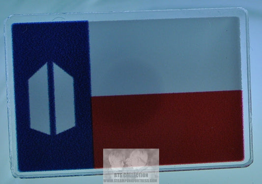 BTS ACRYLIC PIN ARMY DOORS FLAG BLUE WHITE RED JUNGKOOK V JIMIN RM J-HOPE SUGA JIN BADGE BUTTON