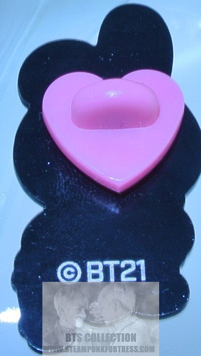 BTS ENAMEL PIN GUNMETAL BT21 COOKY SKATEBOARD JEON JUNGKOOK OFFICIAL MERCHANDISE