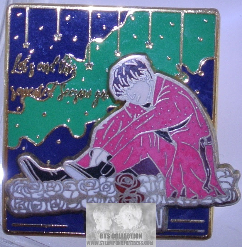 BTS ENAMEL PIN BADGE BUTTON GOLD SUGA MIN YOONGI SLIDER ROCKER SEESAW LYRICS