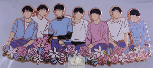 BTS ENAMEL PIN GROUP LOVE YOURSELF JAPAN TOUR FLOWERS V JUNGKOOK JIMIN JIN RM J-HOPE SUGA