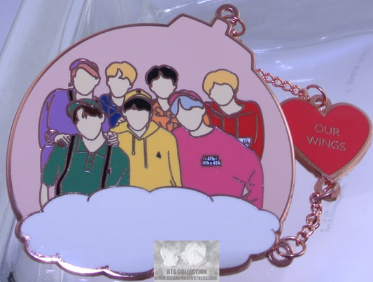 BTS ENAMEL PIN BADGE ROSE GOLD COPPER HAPPILY EVER AFTER 4TH MUSTER ORNAMENT RED HEART JUNGKOOK V JIMIN RM J-HOPE SUGA JIN BUTTON TRIVIA LOVE SHOP PINS