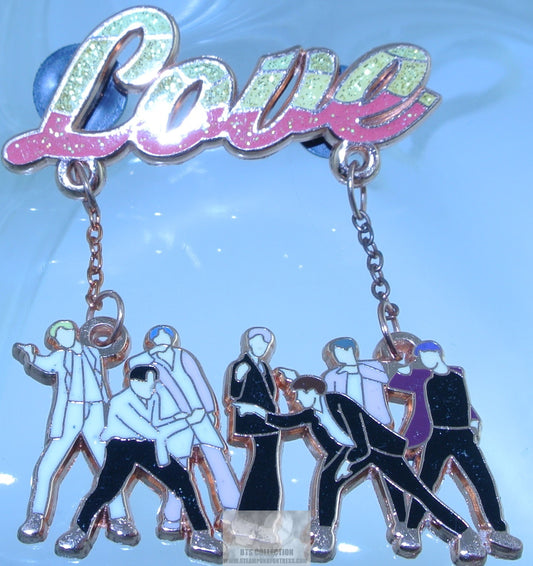 BTS ENAMEL PIN ROSE GOLD GROUP BOY WITH LUV LOVE DROP JUNGKOOK V JIMIN RM J-HOPE SUGA JIN BADGE BUTTON STARSTRUCK PINS