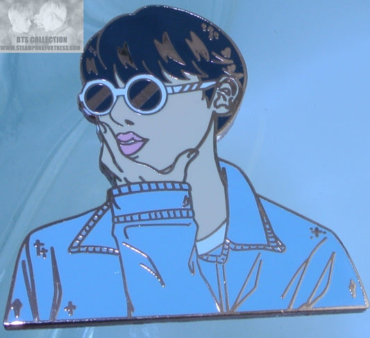 BTS ENAMEL PIN ROSE GOLD COPPER PARK JIMIN FAKE LOVE ERA JEAN JACKET CANDARELLA PINS BADGE BUTTON