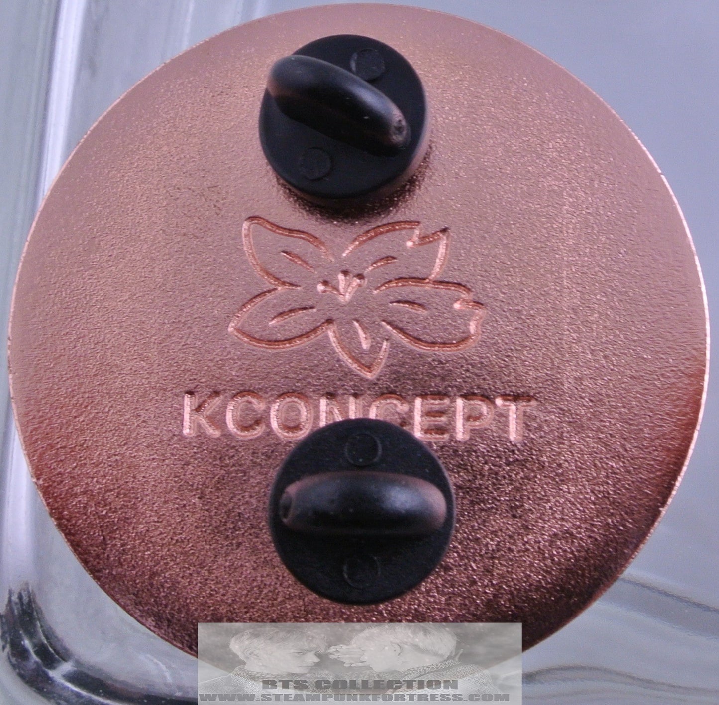 BTS ENAMEL PIN BADGE BUTTON KIM SEOKJIN SPRING DAY ROSE GOLD ROUND KCONCEPT PINS