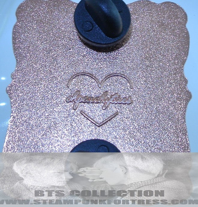 BTS ENAMEL PIN V KIM TAEHYUNG ROSE GOLD COPPER WINGS PHOTOSHOOT SUIT FRAMED OHPEACHYTAE PINS BADGE BUTTON