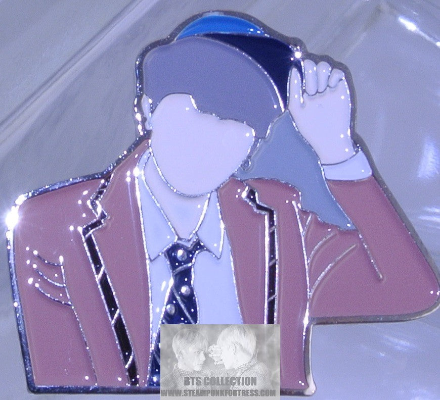 BTS NEW ENAMEL PIN SUGA MIN YOONGI SILVER MOTS 7 MAP OF THE SOUL BADGE BUTTON