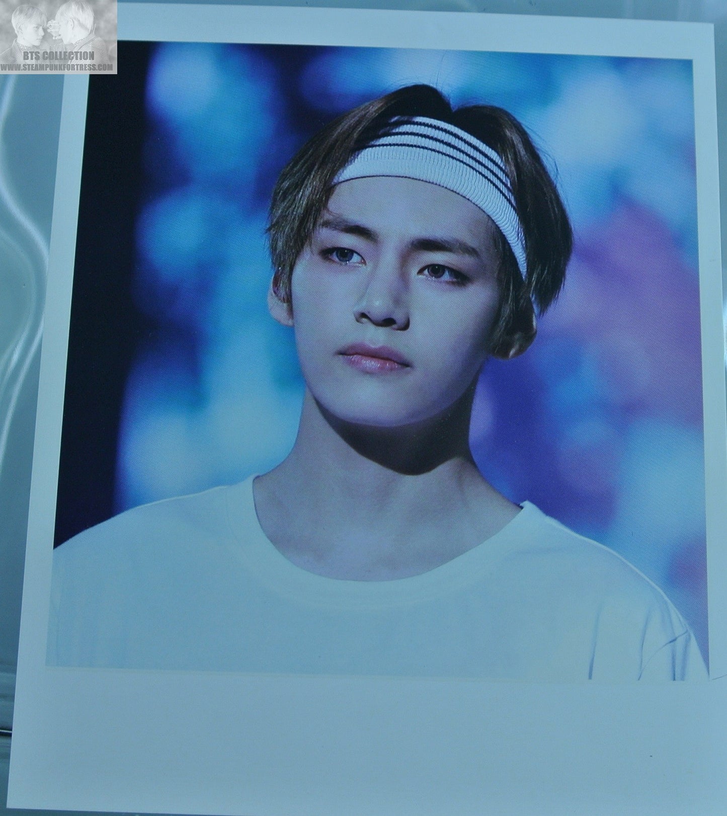 BTS V KIM TAEHYUNG POLAROID EPILOGUE HEADBAND TAETAELAND FANSITE VANILLA SKY PHOTO