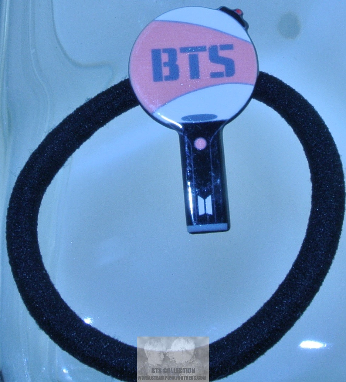 BTS PONYTAIL HOLDER GROUP CHARM ARMY BOMB JUNGKOOK V JIMIN RM J-HOPE SUGA JIN SEAMLESS HAIR TIE