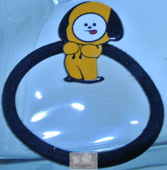 BTS PONYTAIL HOLDER PARK JIMIN BT21 CHIMMY FIGURE CHARM SEAMLESS HAIR TIE