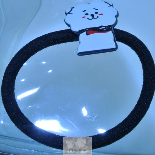 BTS PONYTAIL HOLDER JIN BT21 RJ FIGURE CHARM KIM SEOKJIN SEAMLESS HAIR TIE