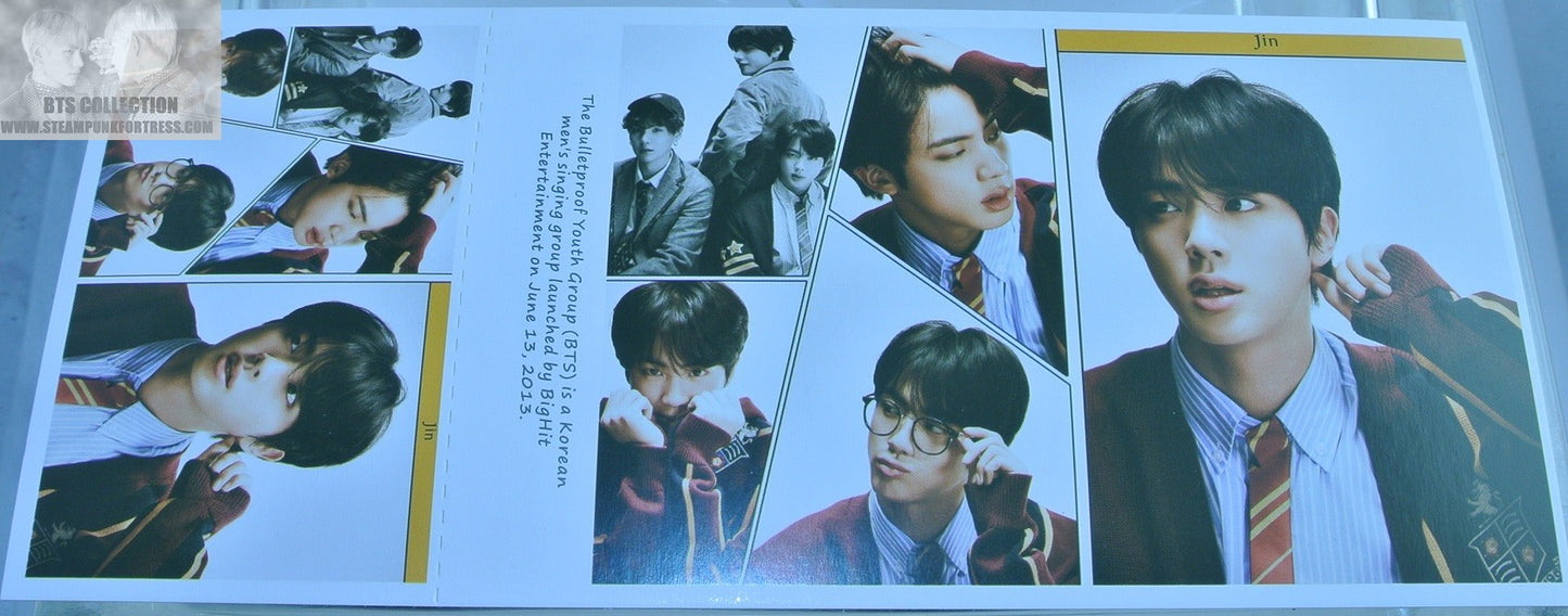 BTS JIN KIM SEOKJIN POSTCARD PHOTOCARD SET 5 FRAMES MOTS 7 MAP OF THE SOUL POST CARD PHOTO CARD NEW