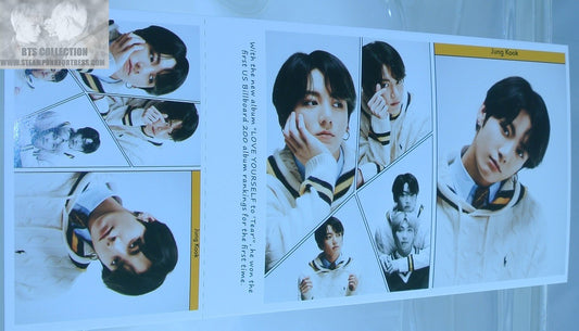 BTS JEON JUNGKOOK POSTCARD PHOTOCARD SET 5 FRAMES MOTS 7 MAP OF THE SOUL POST CARD PHOTO CARD NEW