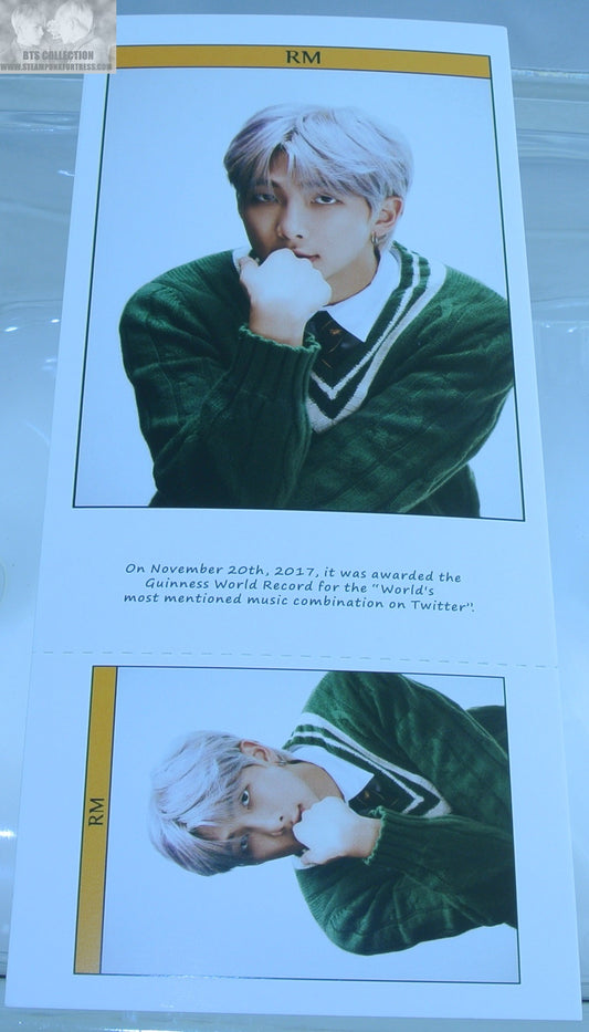 BTS RM KIM NAMJOON POSTCARD PHOTOCARD SET SWEATER SERIOUS MOTS 7 MAP OF THE SOUL POST CARD PHOTO CARD NEW