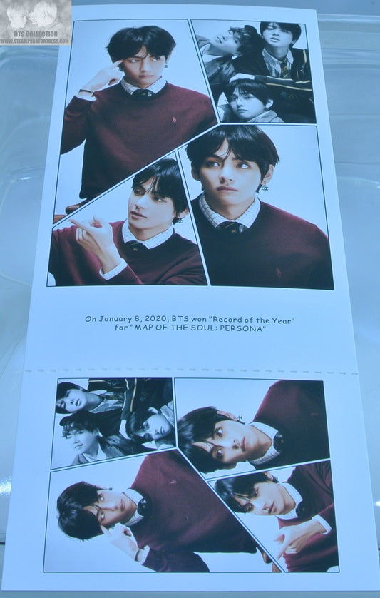 BTS V KIM TAEHYUNG POSTCARD PHOTOCARD SET 4 FRAMES MOTS 7 MAP OF THE SOUL POST CARD PHOTO CARD NEW