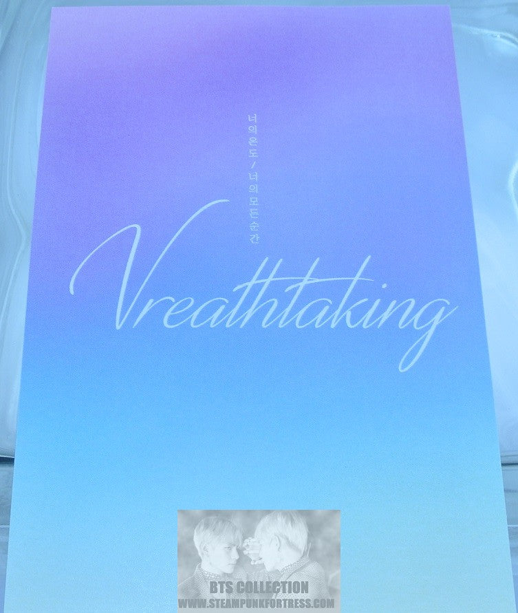 BTS POSTCARD V KIM TAEHYUNG WHITE MASK NUNA V FANSITE VREATHTAKING PHOTO