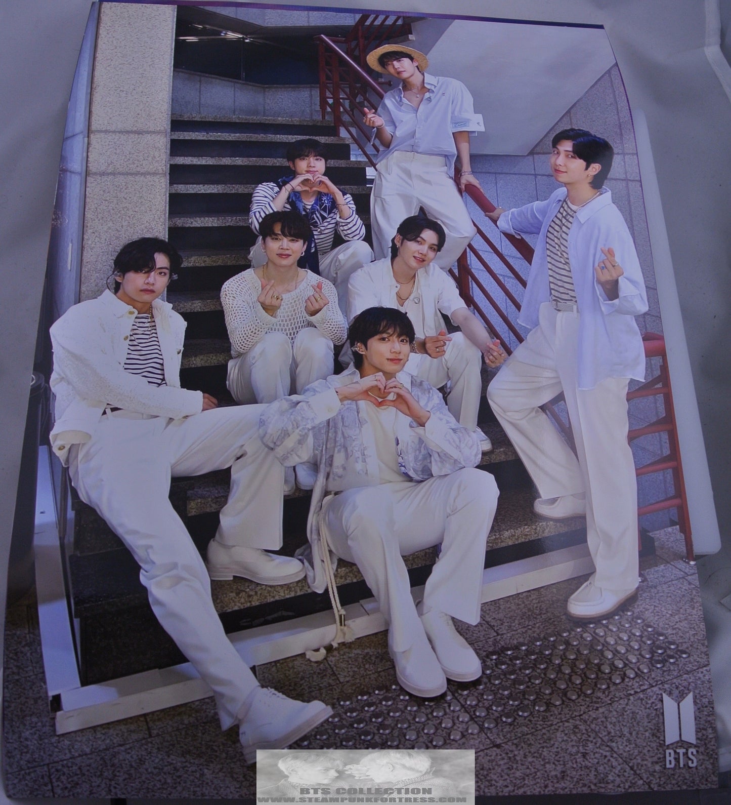 BTS POSTER INKIGAYO FOR YOUTH BACKSTAGE GROUP JIN SUGA J-HOPE RM JIMIN V JUNGKOOK NEW