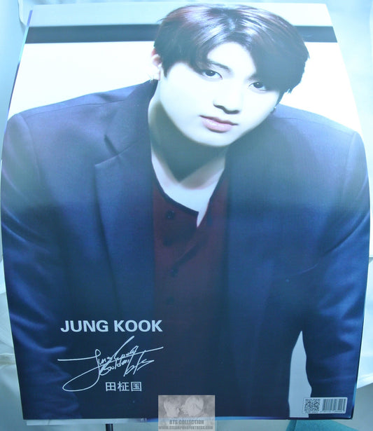 BTS POSTER MINI JEON JUNGKOOK BLACK SUIT SHIRT LEAN FORWARD NEW 11" X 16"