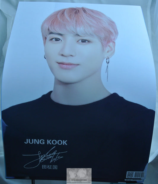 BTS POSTER MINI JEON JUNGKOOK BLACK SWEATER PINK HAIR NEW 11" X 16"