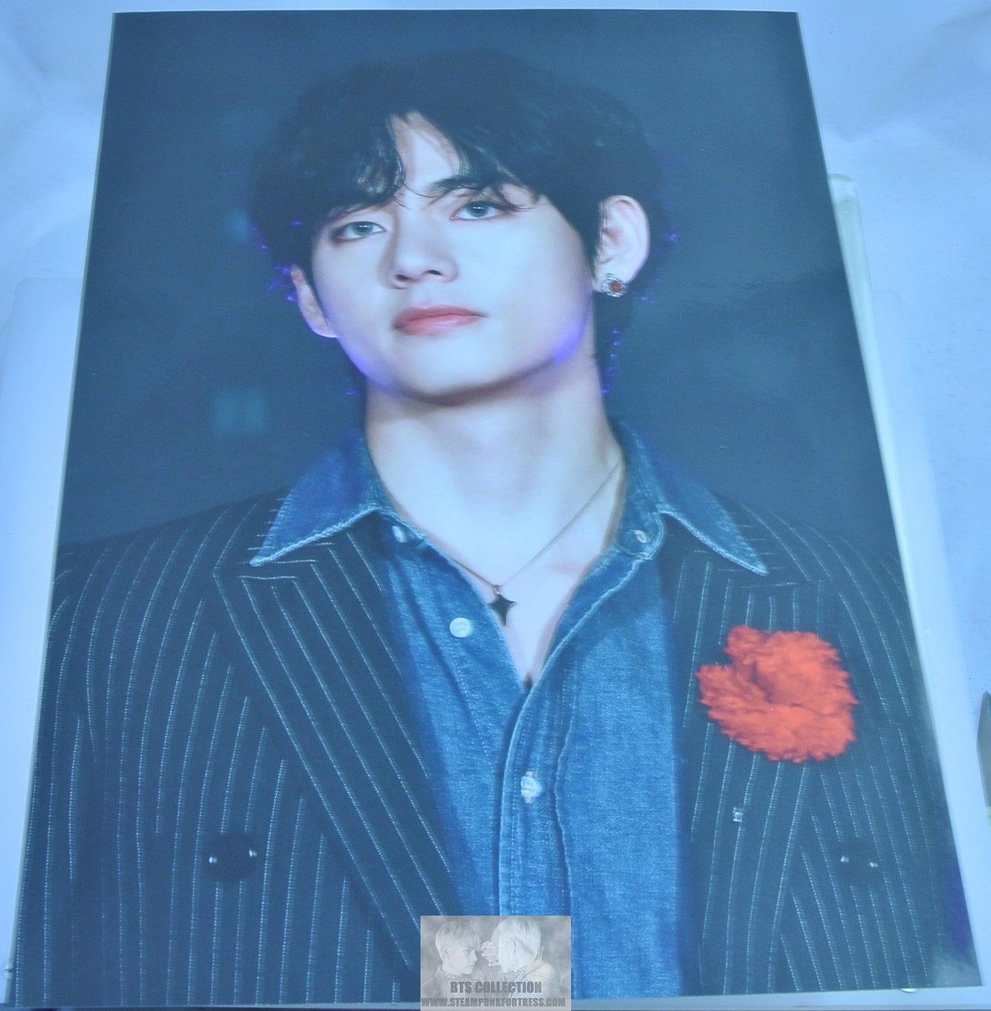 BTS V KIM TAEHYUNG TAE-HYUNG FANSITE POSTER 2019 MNET AWARDS WINTER STRAWVERRY