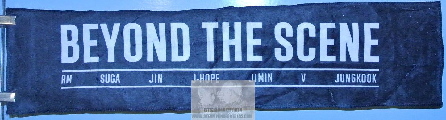 BTS SLOGAN FABRIC GROUP OFFICIAL BEYOND THE SCENE JUNGKOOK V JIMIN RM J-HOPE SUGA JIN BANNER SIGN LIMITED EDITION