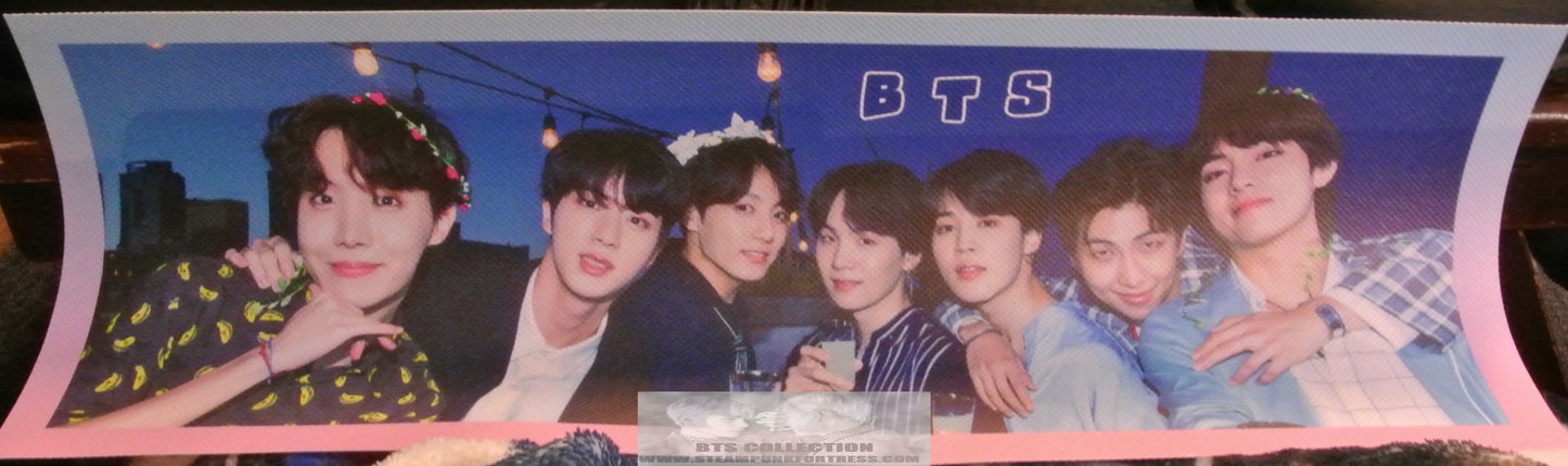 BTS SLOGAN BANNER SIGN GROUP FLOWER TIARAS SHOTS JUNGKOOK JIMIN V RM J-HOPE SUGA JIN FANSITE LIMITED EDITION