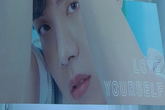 BTS SLOGAN J-HOPE JUNG HOSEOK HOBI LOVE YOURSELF PLAYGROUND FANSITE BANNER LIMITED EDITION