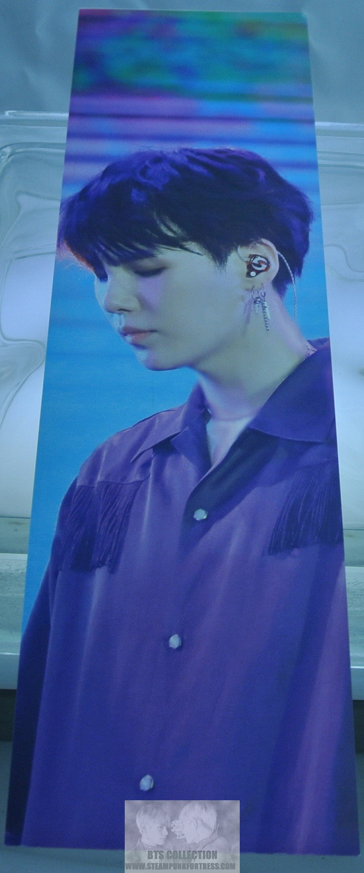 BTS SLOGAN SUGA MIN YOONGI PURPLE SHIRT 2 SIDED LIMITED EDITION BANNER SIGN