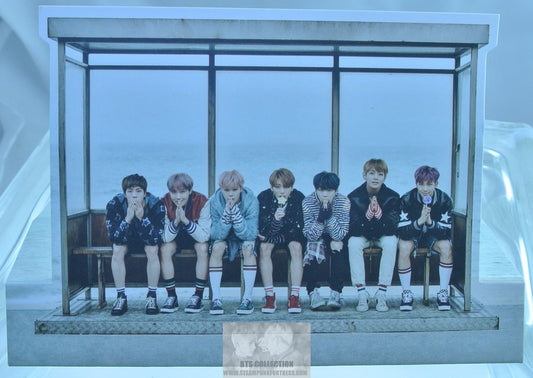 BTS STANDEE GROUP SPRING DAY BUS STOP JUNGKOOK V JIMIN RM J-HOPE SUGA JIN NEW OFFICIAL MERCHANDISE