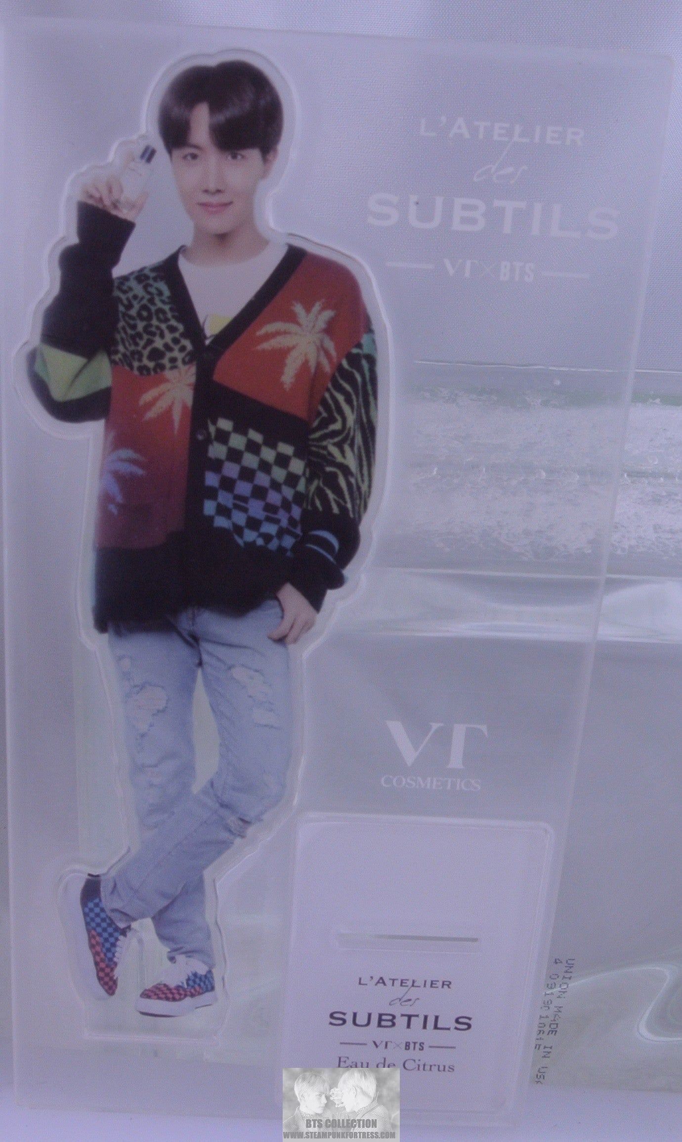 BTS ACRYLIC STANDEE J-HOPE JUNG HOSEOK VT COSMETICS SUBTILS PERFUME NEW OFFICIAL MERCHANDISE