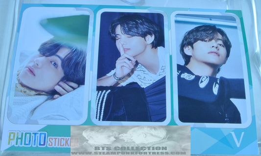 BTS STICKERS V KIM TAEHYUNG TAE-HYUNG SET OF 3 STICKERS MOTS ERA FANSITE UNOFFICIAL