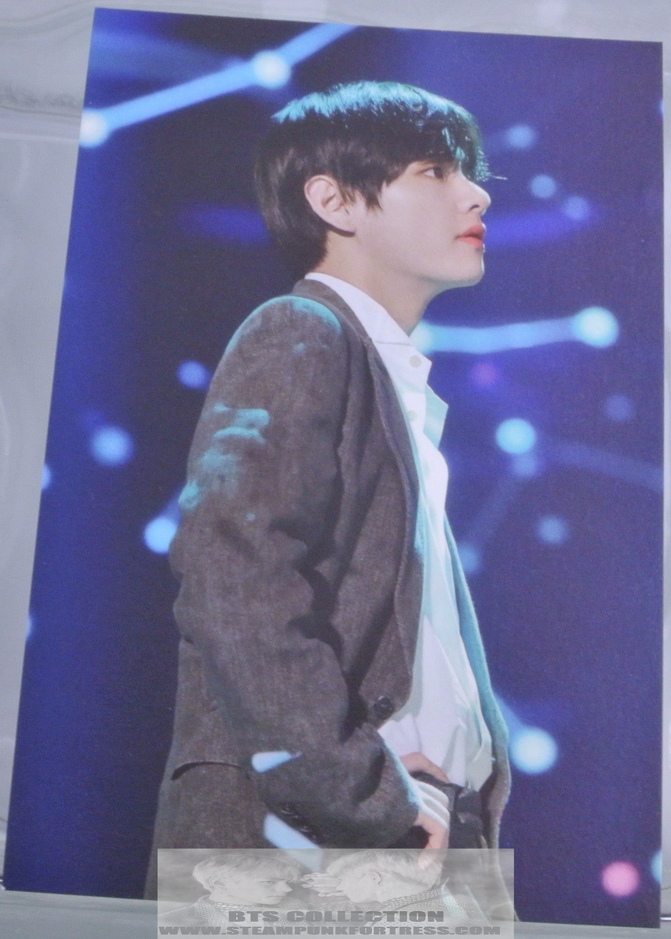 BTS V KIM TAEHYUNG POSTCARD PHOTO BROWN SUIT