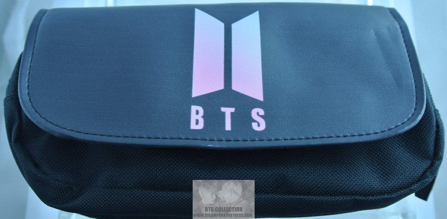 BTS PURSE CLUTCH BAG BTS WORLD TOUR LOVE YOURSELF PINK PASTEL BTS DOORS POUCH OFFICIAL MERCHANDISE