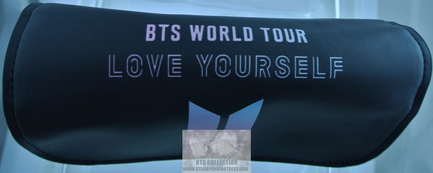 BTS PURSE CLUTCH BAG BTS WORLD TOUR LOVE YOURSELF PINK PASTEL BTS DOORS POUCH OFFICIAL MERCHANDISE