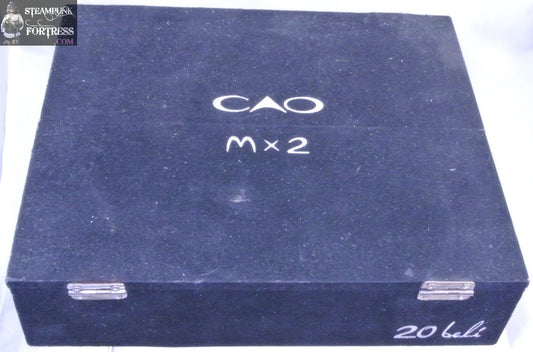 BLACK CAO VELVET MX2 WOOD CIGAR BOX EMPTY FOR CRAFTS DESTACH ETC