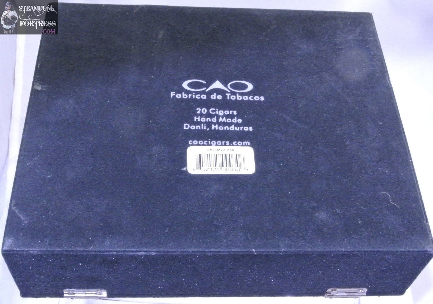 BLACK CAO VELVET MX2 WOOD CIGAR BOX EMPTY FOR CRAFTS DESTACH ETC