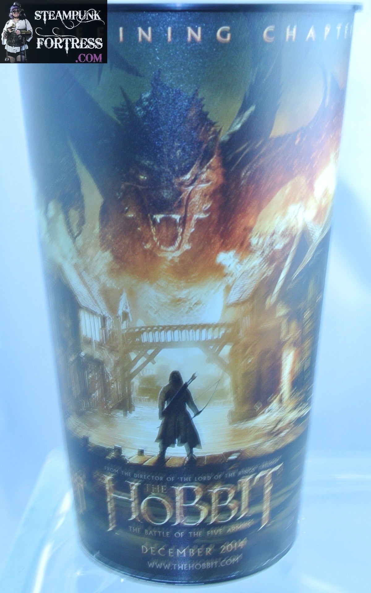 THE HOBBIT BATTLE OF THE FIVE ARMIES MOVIE SOUVENIR CUP TUMBLER MARTIN FREEMAN