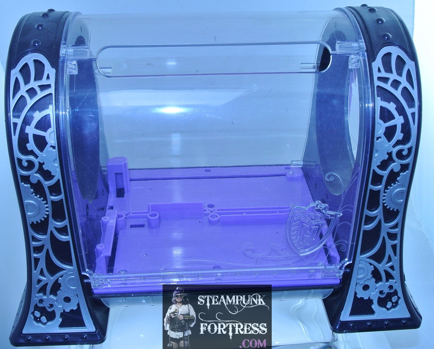 MONSTER HIGH DOLL MAKER EMPTY PURPLE BLACK CLEAR JEWELRY DISPLAY RETAIL