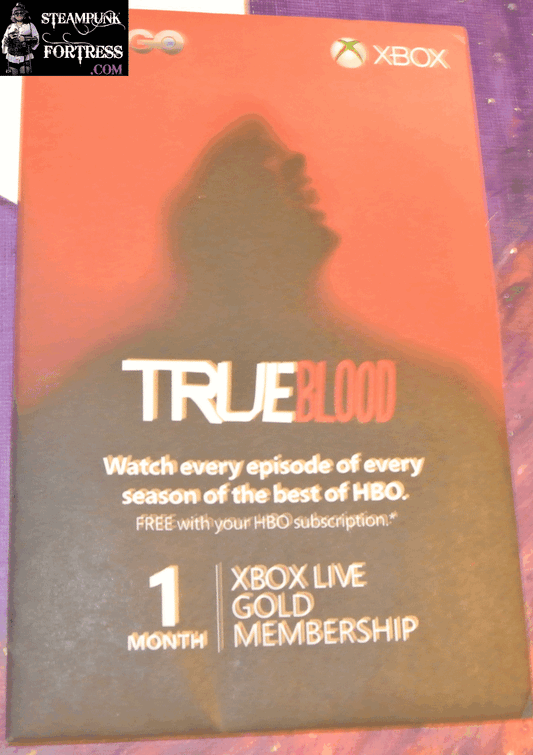 TRUE BLOOD SEALED NEW XBOX LIVE GOLD MEMBERSHIP 1 MONTH SDCC SAN DIEGO COMIC CON HBO GO