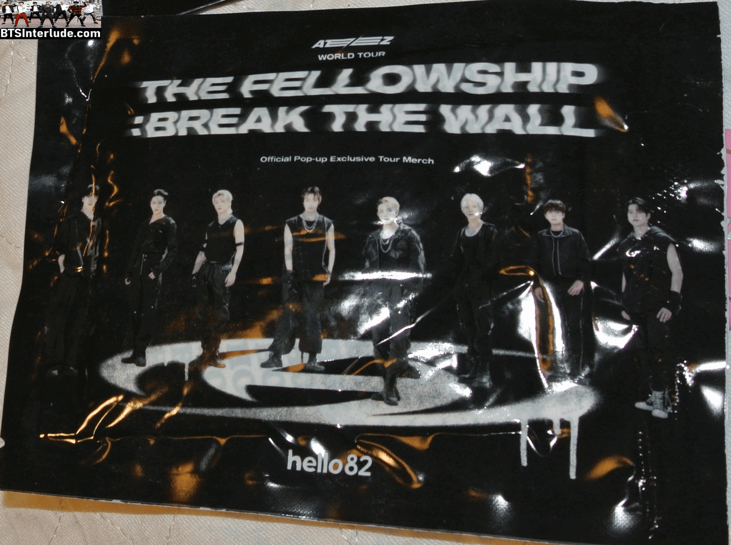 ATEEZ THEME HAND WARMER POUCH THE FELLOWSHIP: BREAK THE WALL OFFICIAL TOUR MERCHANDISE